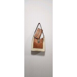 Vintage Brahmin Kendall Pecan Tricolor Vintage Shoulder Bag and Wallet